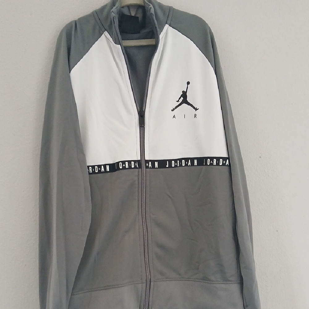 Jordan Kids Gray and White Windbreaker